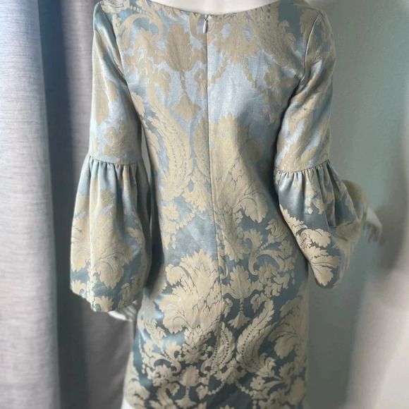 Lotusgrace Bell Sleeve Damask Cocktail Dress size 2 - Picture 5 of 13